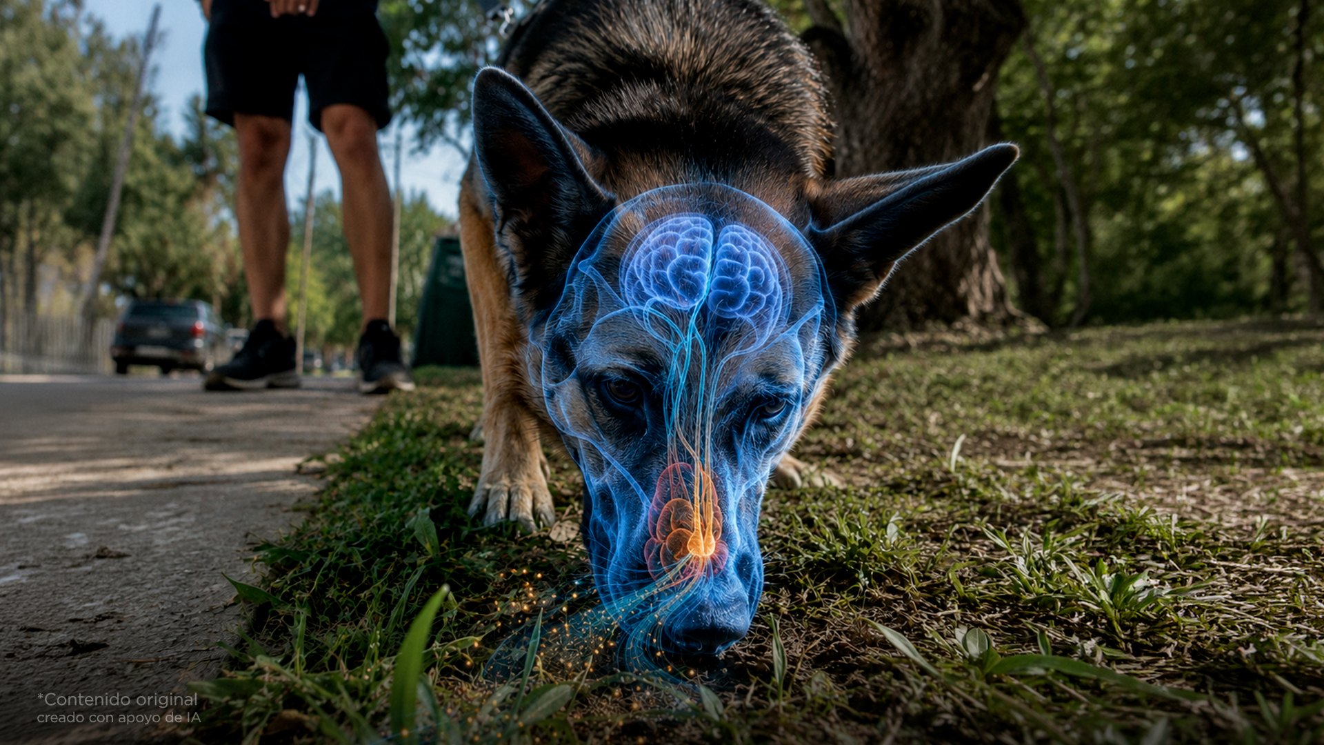 Así funciona la nariz de tu perro, por eso se detiene en cada poste