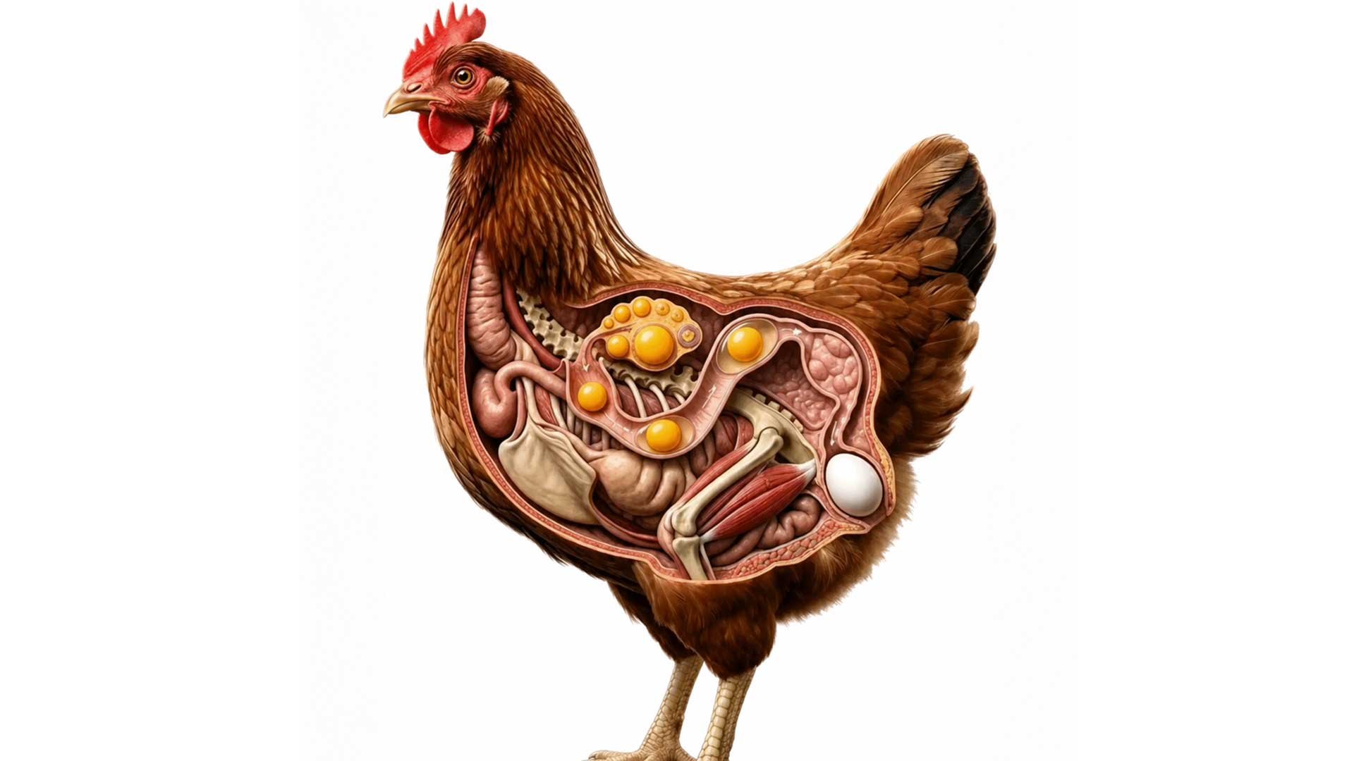Así se forma un huevo dentro de una gallina, paso a paso