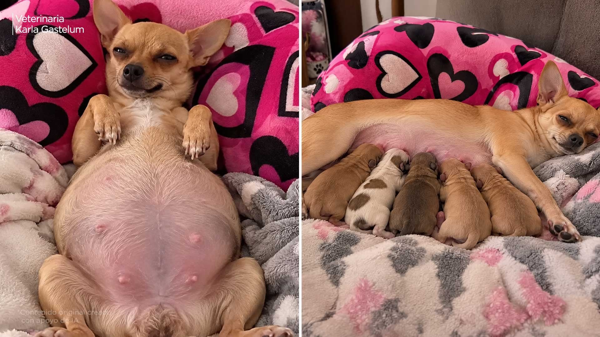 Así tienes que cuidar a una perrita embarazada