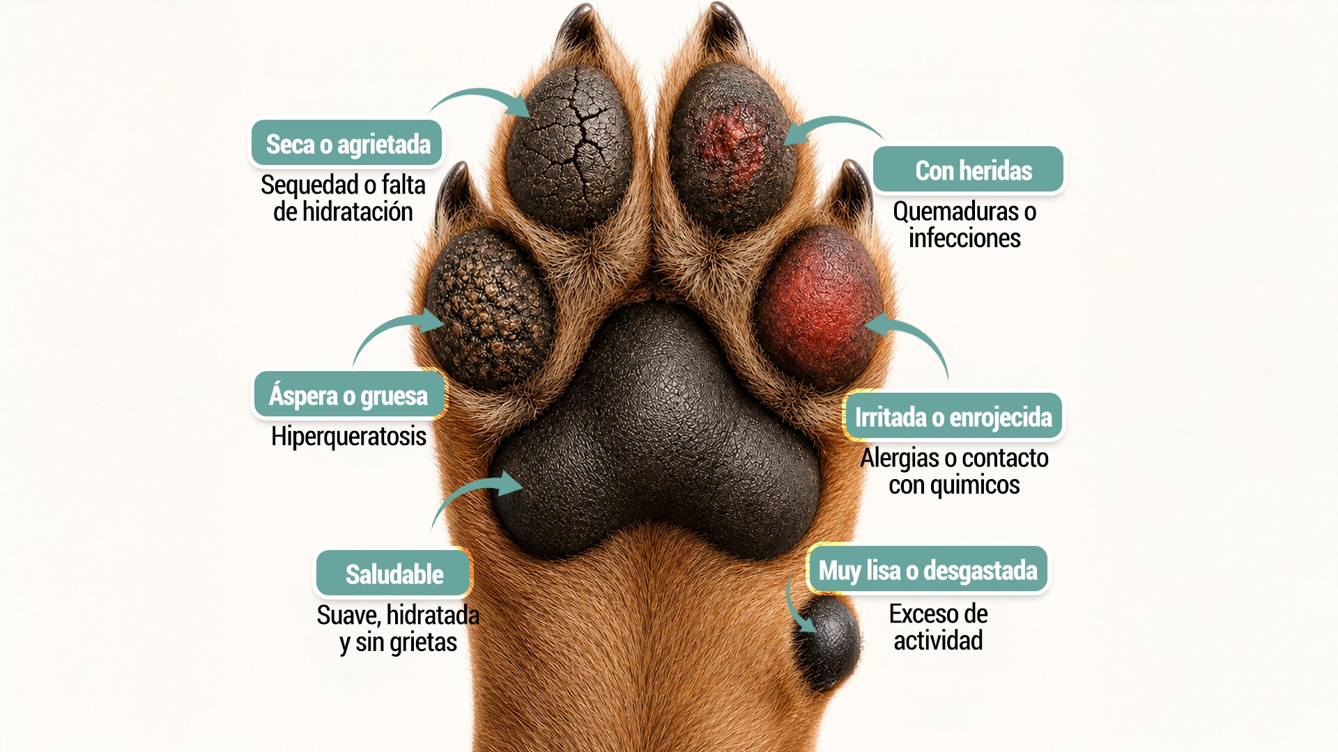 ¿Sabías que las patas de tu perro revelan cómo está de salud?