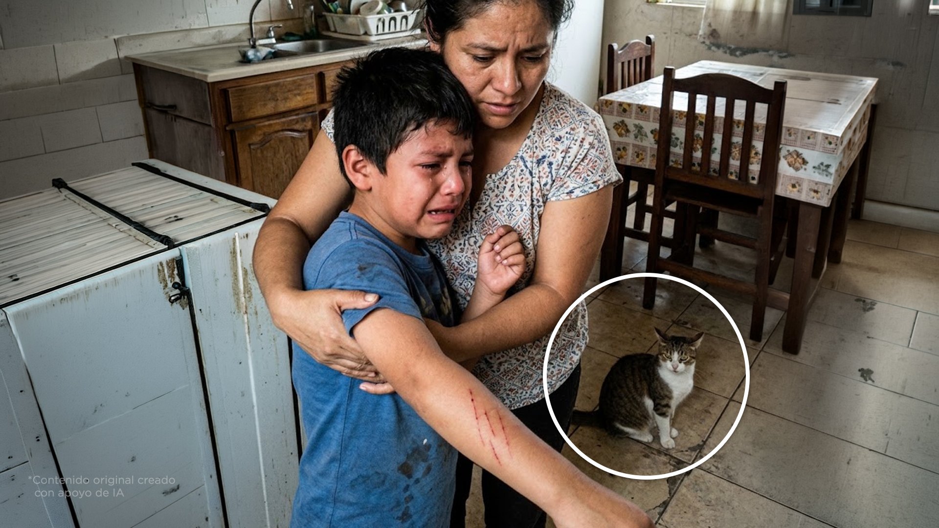 Si a tu hijo lo araña un gato, le puede pasar esto. Avísale a tu familia