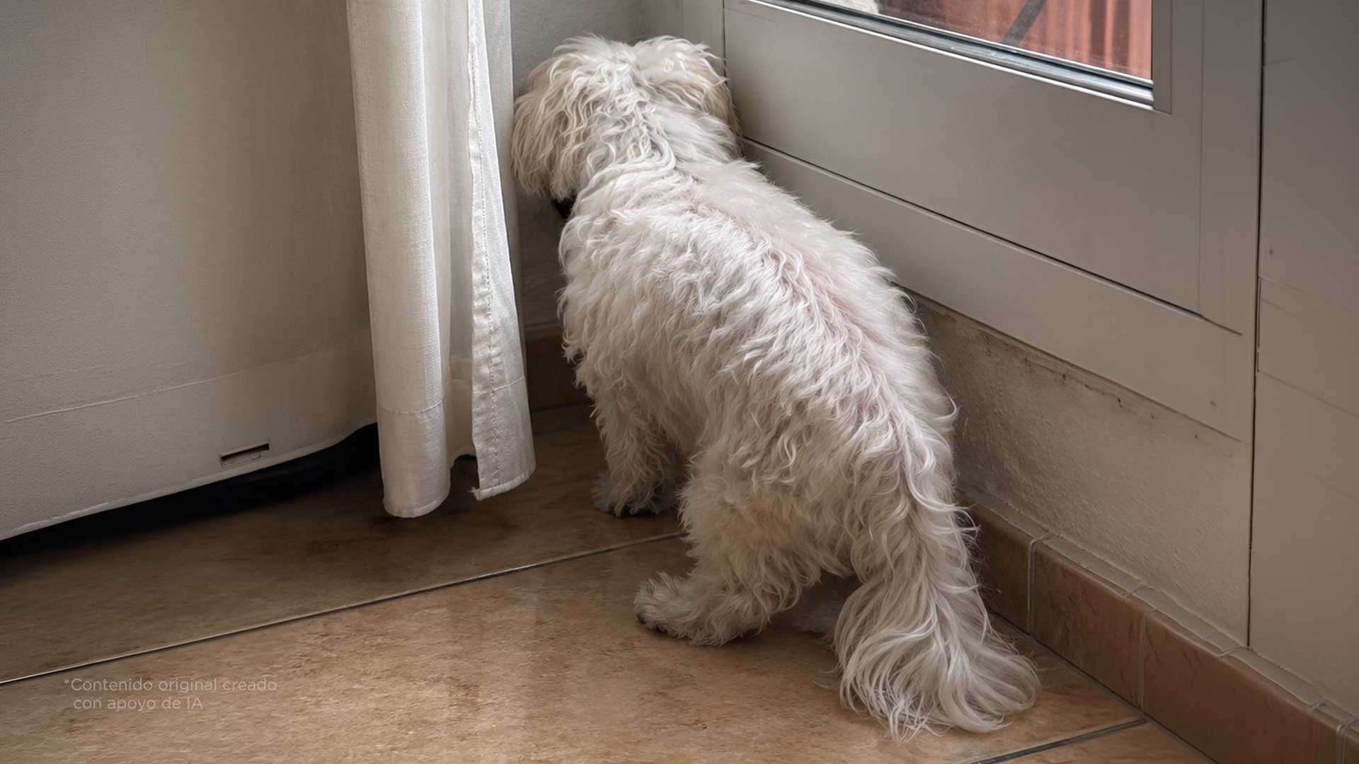 Si tu perro se queda viendo la pared, podría tener Alzheimer